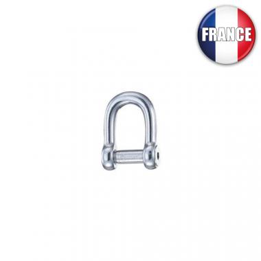 Manille droite forgée inox axe 6 pans creux